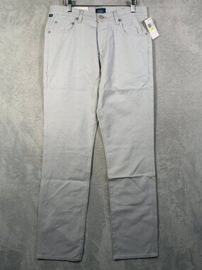 Citizens of Humanity Pants Mens 30x32 Gray Elijah RELAXED Straight Linen Jeans